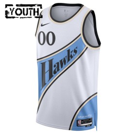 Dječji NBA Dres Atlanta Hawks Personalizirani Nike 2024-25 City Edition Bijela Swingman